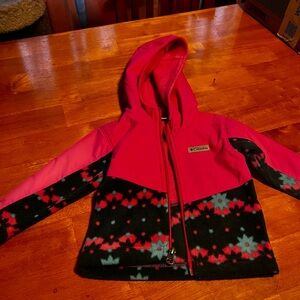 Columbia Pink Jacket with Logo